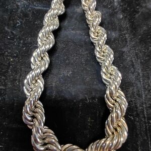 Napier Twisted Silver Necklace